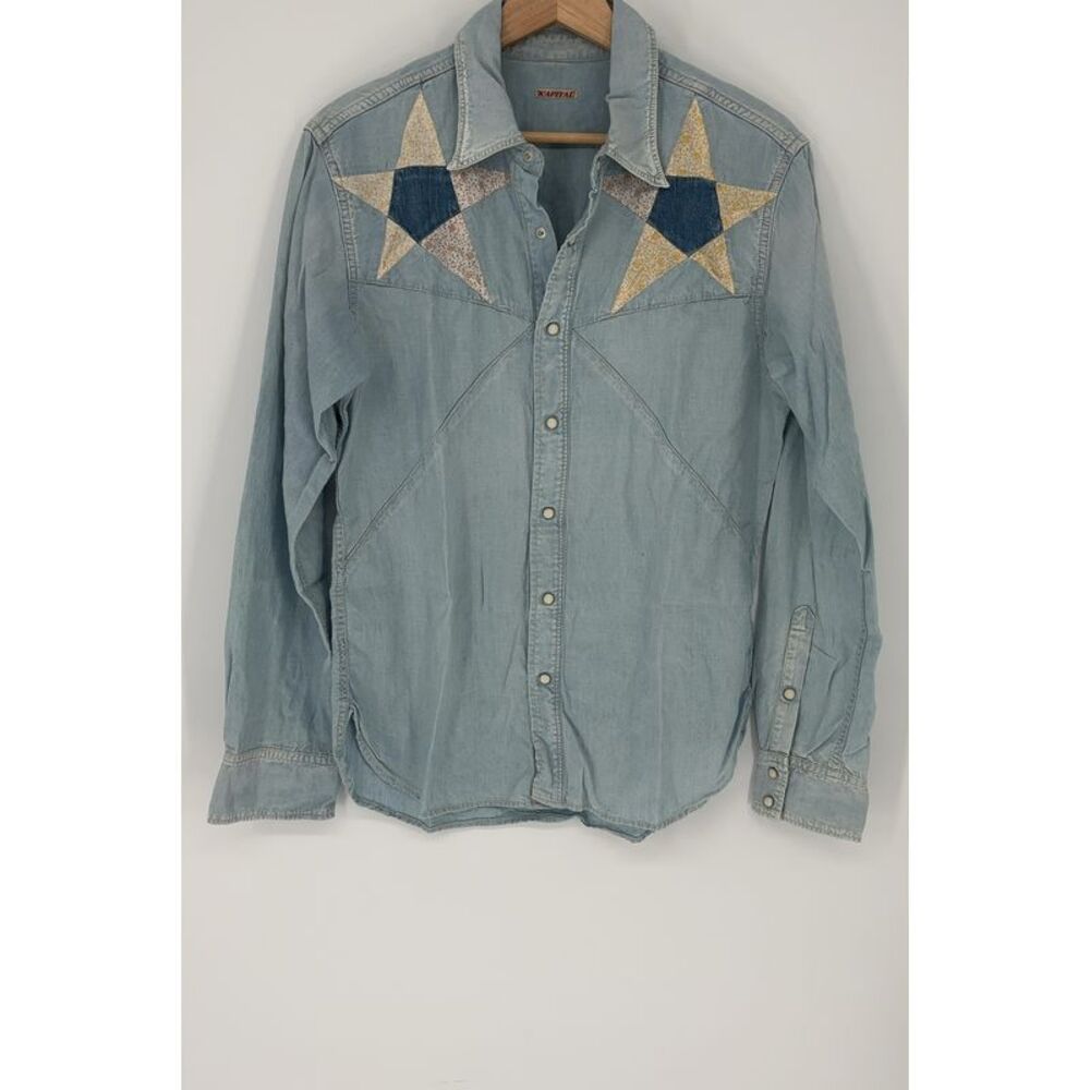 Kapital Patchwork Star Western Denim Shirt